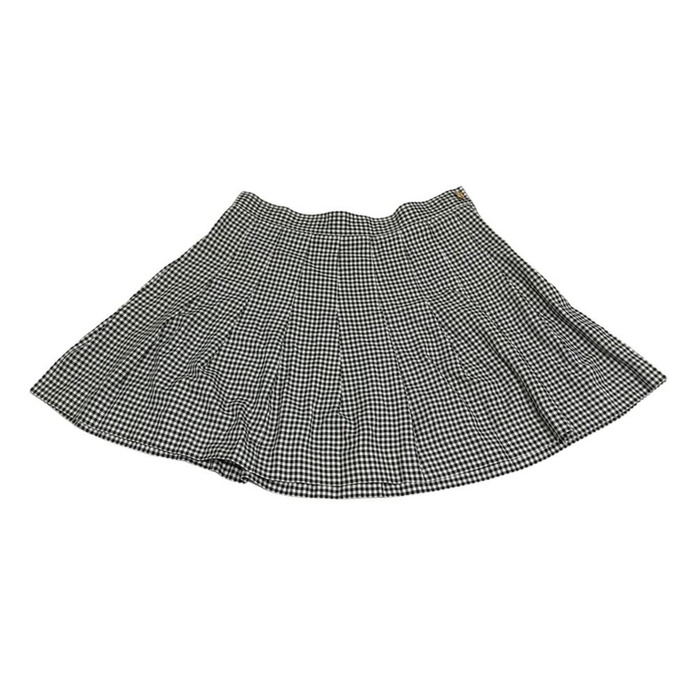 Liz Sport Gingham Pleated skater skirt Size 12